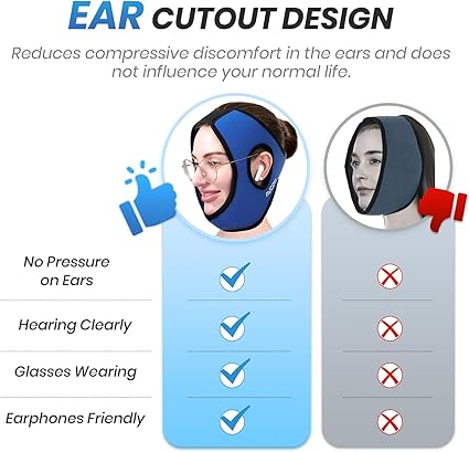 Wisdom Teeth Ice Pack Head Wrap with Aluminum Foil Layer