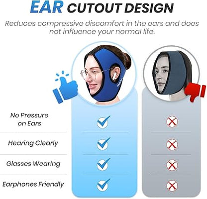 Wisdom Teeth Ice Pack Head Wrap with Aluminum Foil Layer